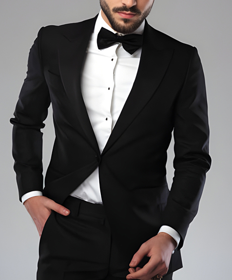 Black Slim Fit Tuxedo Images 